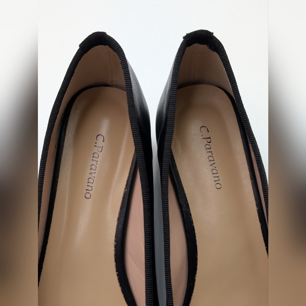 NWOT C. Paravano Toe Bowknot Ballet Flats Size US 8.5 EU 39 - Picture 9 of 16